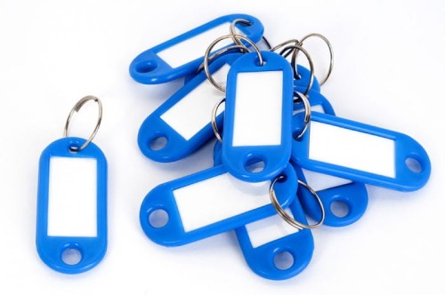 Niebieska zawieszka na klucze