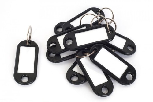 Czarna zawieszka na klucze