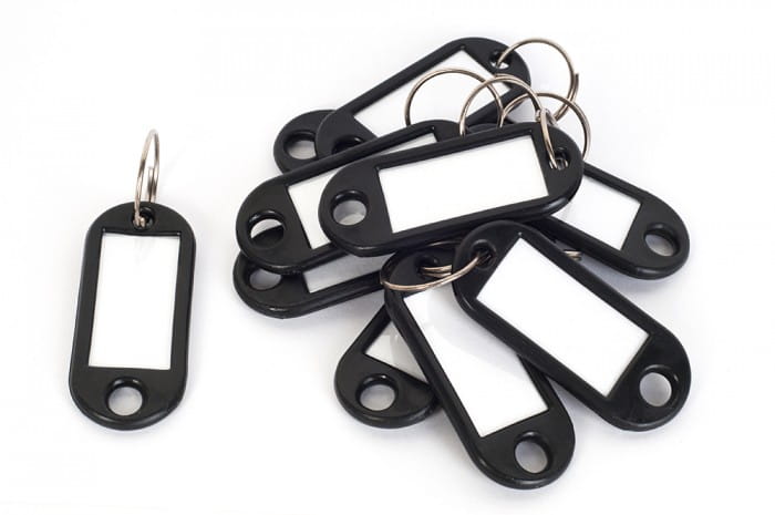 Czarna zawieszka na klucze