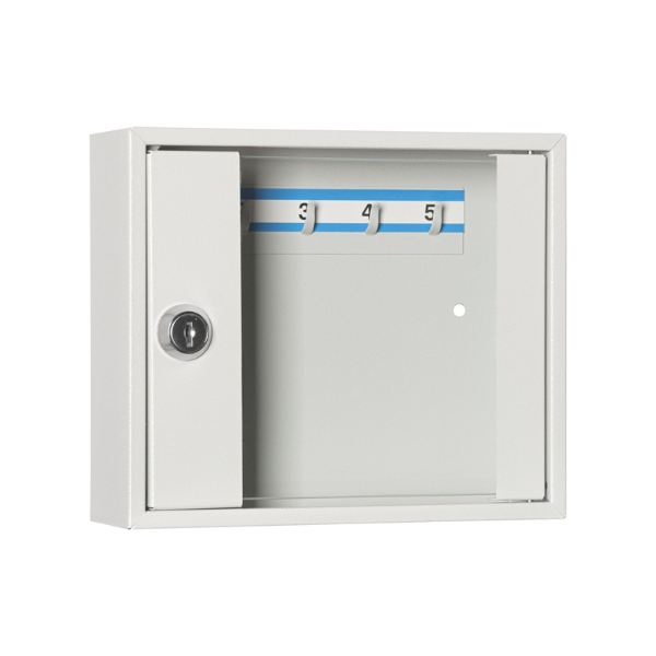 Zamknięta metalowa szafka na klucze SK 5/S – przeszklona szafka na 5 kluczy z darmową dostawą