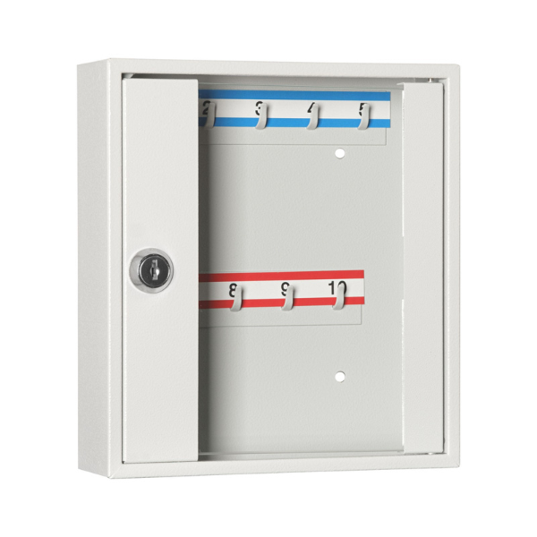 Metalowa szafka na klucze SK 10/S – przeszklona szafka na 10 kluczy