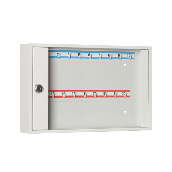 Metalowa szafka na klucze SK 20/S – przeszklona szafka na 20 kluczy