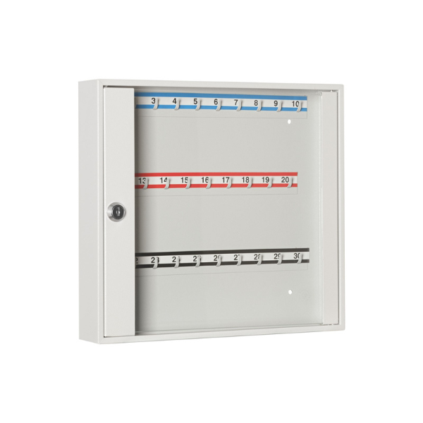 Metalowa szafka na klucze SK 30/S – przeszklona szafka na 30 kluczy