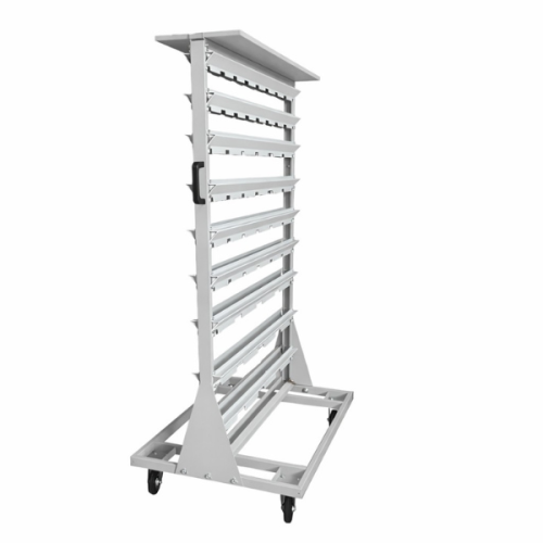 Stojak warsztatowy dwustronny mobilny Leomar SDP AI/6 AII/8 AIII/4 na kółkach – 67 cm