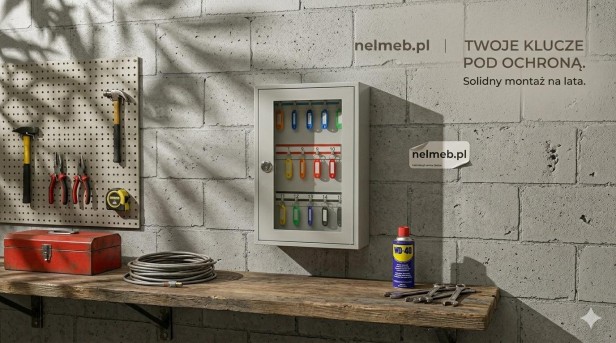 Wizualizacja szafki na klucze w warsztacie SK/S 5